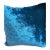 Deep Teal Velvet/Linen Flax Throw Pillow With Plush Full Insert 20” X 18” Rectangular Accent For Sale