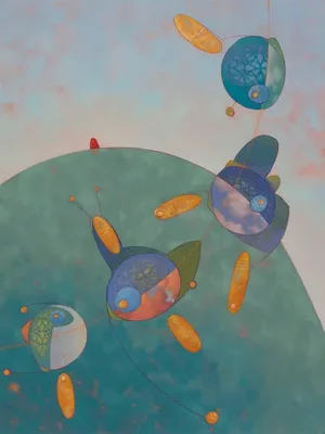 Deborah DeSaix, Abstract Composition, Oil Painting