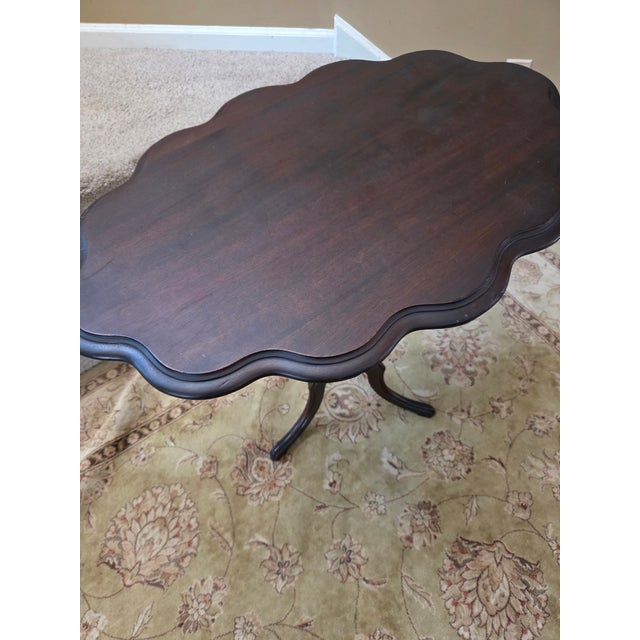 Early 20th Century Vintage Mahogany Tilt Top Pie Crust Table For Sale - Image 5 of 13