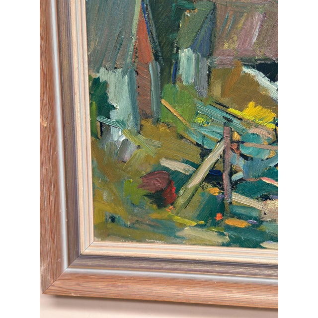 Carl‑axel Schwieler, Vid Knabäck, Skåne, 1950s, Oil Painting on Panel, Framed For Sale - Image 18 of 18