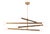 Regina Andrew Beaubien Steel Chandelier, Natural Brass For Sale