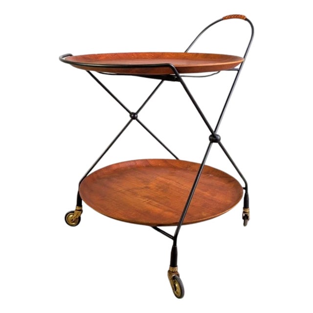 Mid-Century Modern Serving Cart from Åry Fanérprodukter For Sale