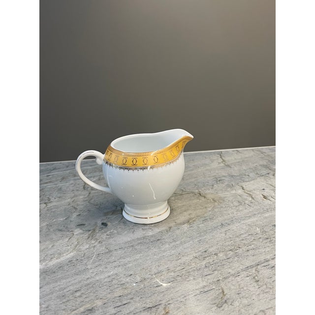 Vintage Casati Fine Porcelain Bavaria Design Tea Set With Salt and Pepper Shakers - Set of 5 For Sale - Image 4 of 6