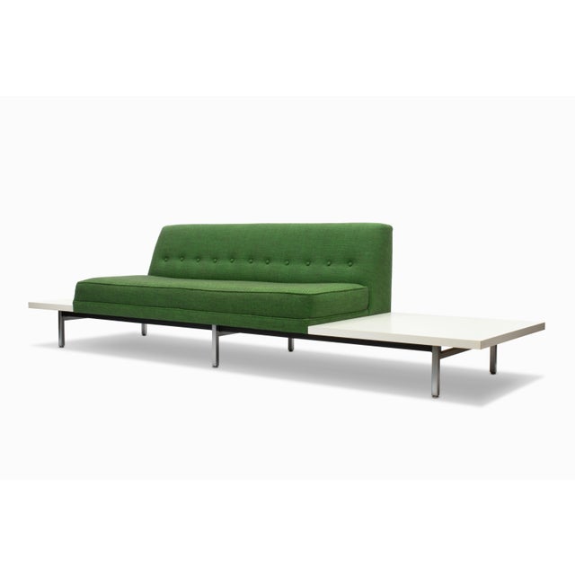 Green Vintage Mid Century Sofa With Tables by George Nelson for Herman Miller For Sale - Image 8 of 10
