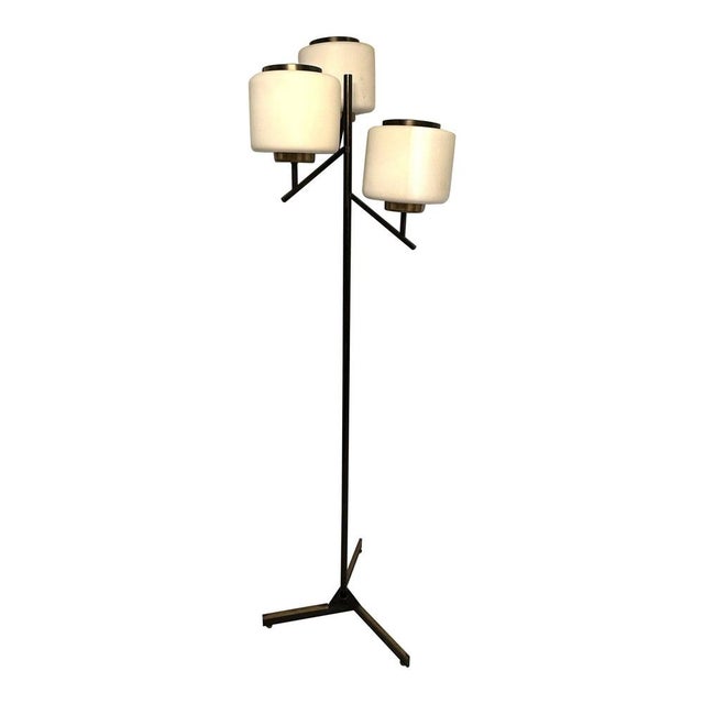 Three-Light Floor Lamp attributed to Stilnovo, Italy, 1950s For Sale - Image 9 of 9