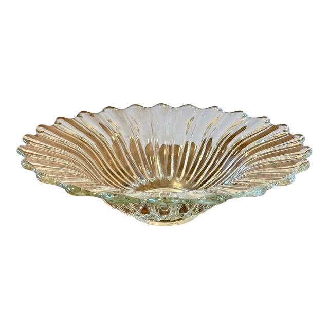 Heisey Crystolite Flared Serving Bowl For Sale
