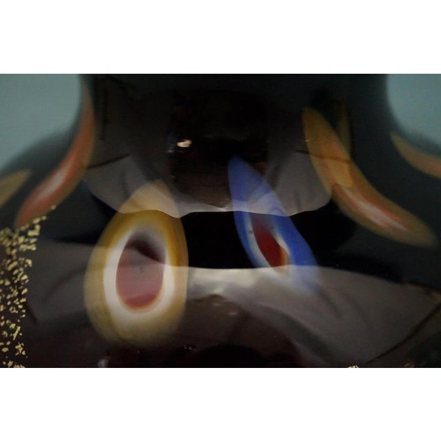 Black Vase in Submerged Glass with Murrine and Gold Leaf by Louis Comfort Tiffany, USA, 1900s For Sale - Image 10 of 18