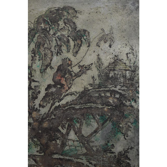 Mid-Century Modern Philip and Kelvin Laverne Chinois Wall Plaque, Model 102, 1960s For Sale - Image 3 of 5