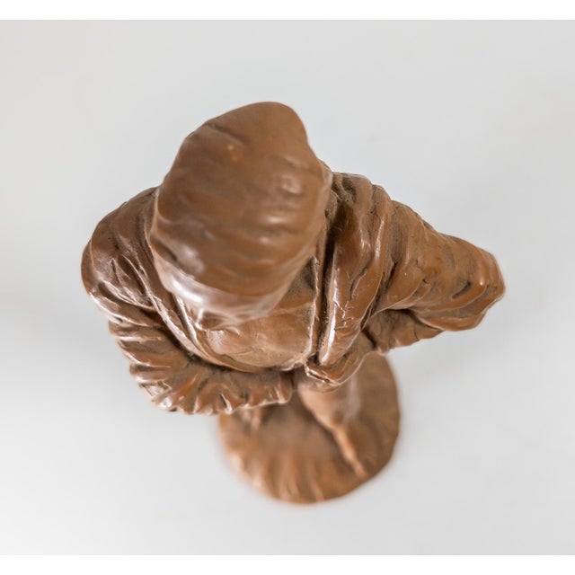 Ceramic Mid-Century Redware or Terra Cotta Figure by Fred Press, Attributed to Vivian Ellis For Sale - Image 7 of 10