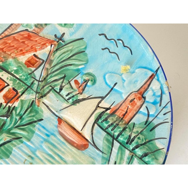 They are 10 Majolica ceramics, for this service. They were made in France circa 1960 Their colors are brown green and...