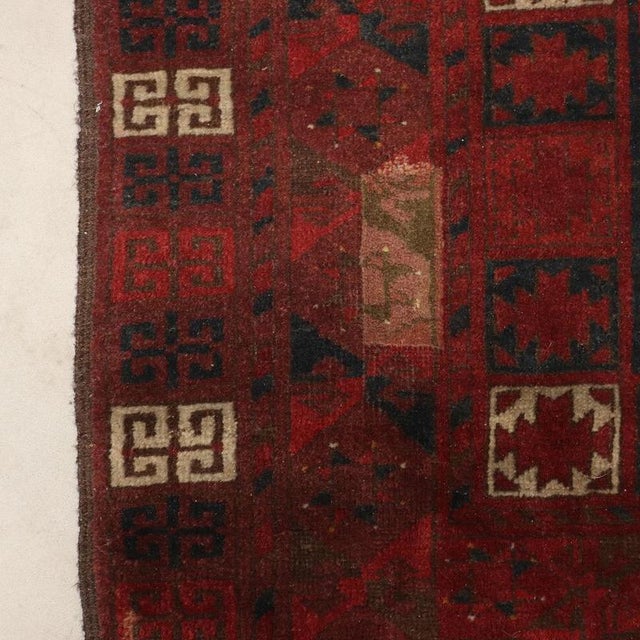 Middle Eastern Bukhara Rug in Wool For Sale - Image 6 of 8
