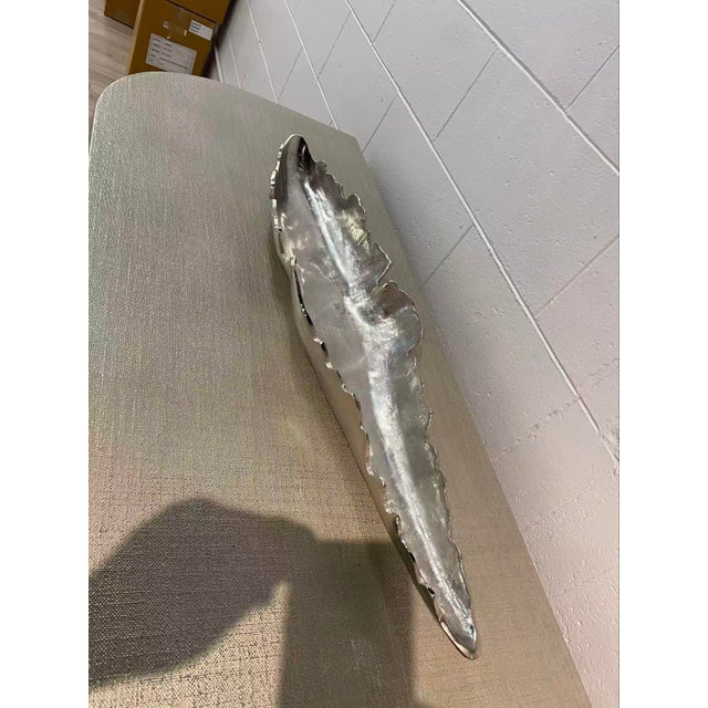 2020s Silver Rippled Edge Trays For Sale - Image 5 of 10