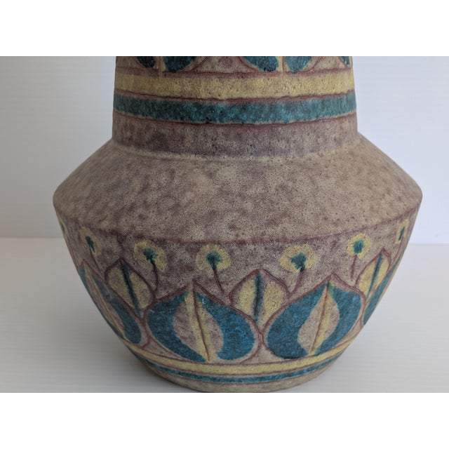 Mid-Century Modern Rare MCM Alvino Bagni Italian Pottery Vase Raymor Bitossi Gambone For Sale - Image 3 of 8
