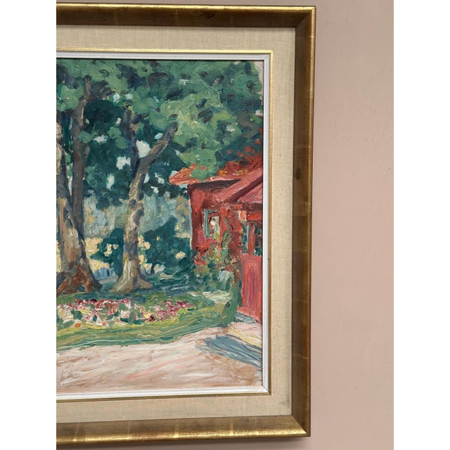 John Rosenqvist, House in Naantali, 1950s, Oil Painting on Board, Framed For Sale - Image 17 of 18