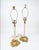Vintage Art Nouveau Gold Leaf Base Table Lamps For Sale In Washington DC - Image 6 of 12