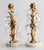 Hollywood Regency Vintage Italian Gilt Tole & Crystals Candlesticks - A Pair For Sale - Image 3 of 9