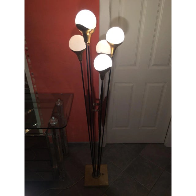 Metal Mid-Century Floor Lamp from Stilnovo For Sale - Image 7 of 14