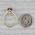 Metal 1.35ctw Pear Ruby Diamond Ring 14k Yellow Gold Size 6.5 For Sale - Image 7 of 8