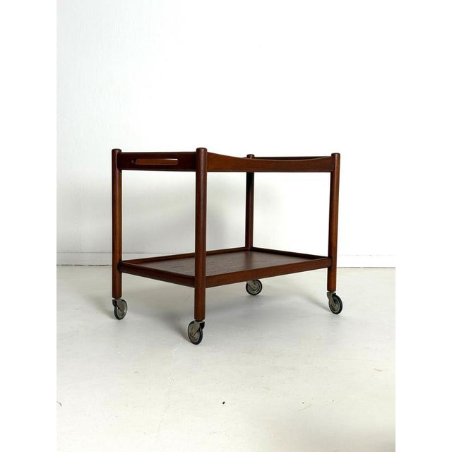 Hans j. Wegner at-45 serving trolley for andreas tuck, denmark, 1960s an iconic at-45 serving trolley designed by hans j....