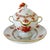 1930s Herend Chinese Bouquet Rust Gravy Boat With Attached Plate & Lid and Rose Finial For Sale - Image 5 of 14