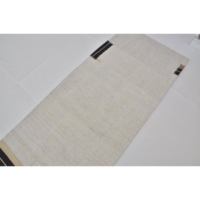 Black & White Neatral Vintage Runner For Sale - Image 10 of 10