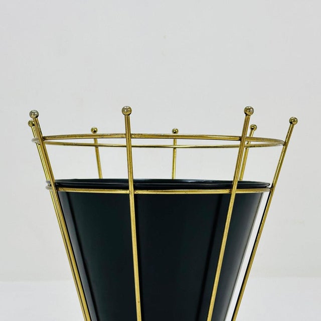Metal Mid-Century Bauhaus Umbrella Stand, 1950s For Sale - Image 7 of 11