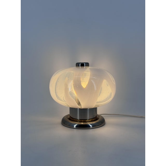Modern Mid-Century Table Lamp in Murano Glass, Italy, 1970s For Sale - Image 3 of 15