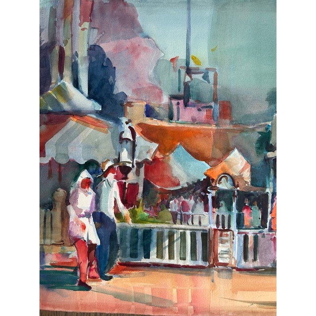This is a gorgeous Original Watercolor painting done on heavy Arches Paper by Listed California artist, Rich Buchwald...