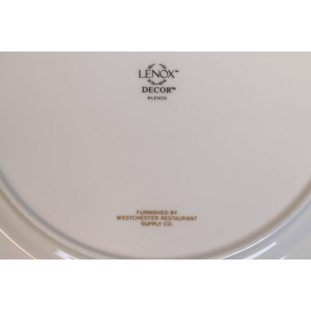 Set X 4 the Polo Restaurant Lenox China Dinner Plates For Sale - Image 4 of 5