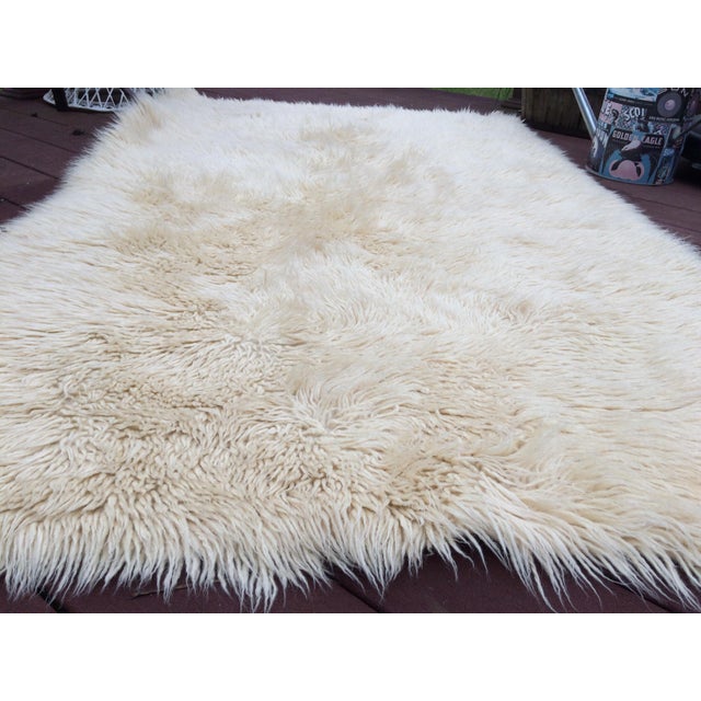 Vintage Wool Flokati Rug 4' x 6'3" Chairish