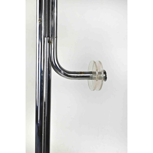 Vintage Coatstand in Chromed Metal and Plastic, Italy, 1970s For Sale - Image 4 of 6