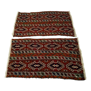 Early 20th Century Shahsavan Soumak Mafrash Panels- a Pair