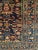 Textile Early 20th Century Persian Senneh Area Rug, Hand-Knotted Allover Herati Geometric Pattern, Navy & Red, 4’ X 6’ For Sale - Image 7 of 10