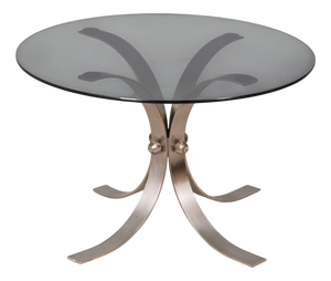 Vintage Italian Chrome Metal and Glass Coffee Table, 1960s