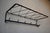 Metal Vintage Wall-Mounted Coat Rack in Black Metal and Brass, 1950s For Sale - Image 7 of 12