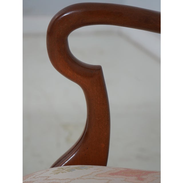 Pair of Burl Walnut George III Style Dining Armchairs For Sale - Image 12 of 18