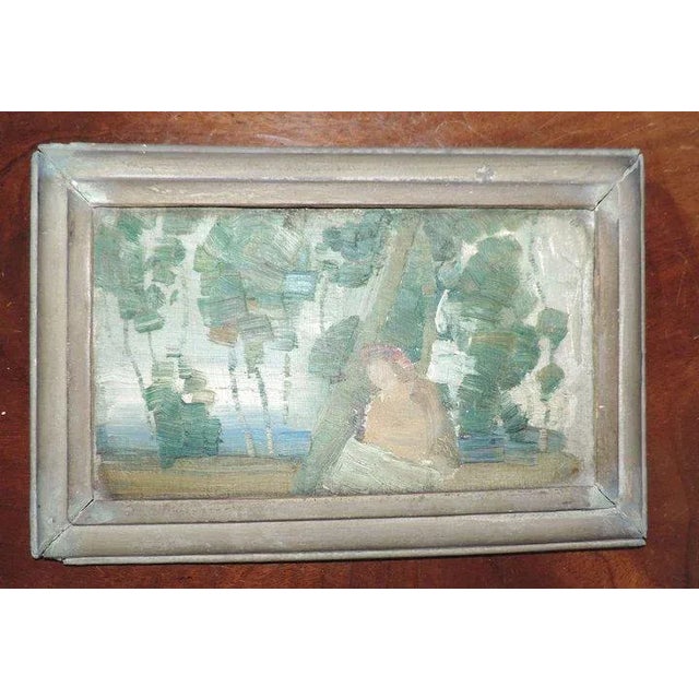 Paint 1920s American Impressionist Edward Scholl Oil Painting For Sale - Image 7 of 11