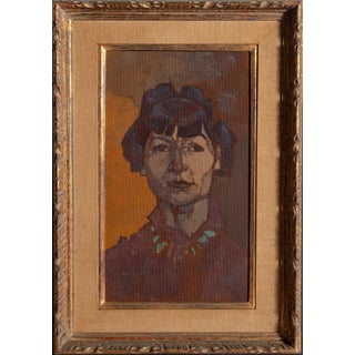 Joseph Solman Marian Begg, Expressionist Portrait by Joseph Solman circa 1960 For Sale