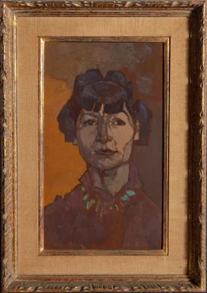 Joseph Solman Marian Begg, Expressionist Portrait by Joseph Solman circa 1960