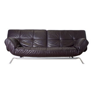Vintage Leather Smala Sofa by Pascal Mourgue for Cinna, 2000 For Sale