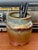 Beautiful handmade glazed pottery planter cachepot. A small and versatile vessel which can hold a plant, pencils, or...