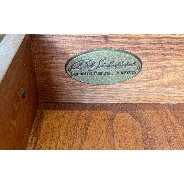 Wood Pair of Vintage Lexington Bob Timberlake Solid Cherry Two-Drawer End Tables / Side Tables - 26"w X 17"d X 25"h For Sale - Image 7 of 18