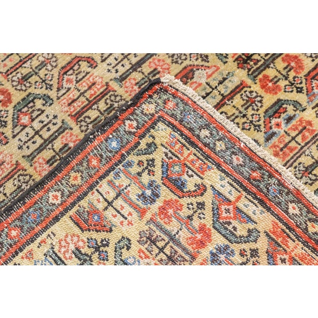 Persian Late 18th Century Antique Persian Farahan Rug 3'3'' x 4'9'' For Sale - Image 3 of 11