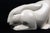 Reclining Rabbit in Cream Crackle-Glazed Earthenware by Charles Lemanceau for Saint-Clément, France, 1930s For Sale - Image 3 of 13