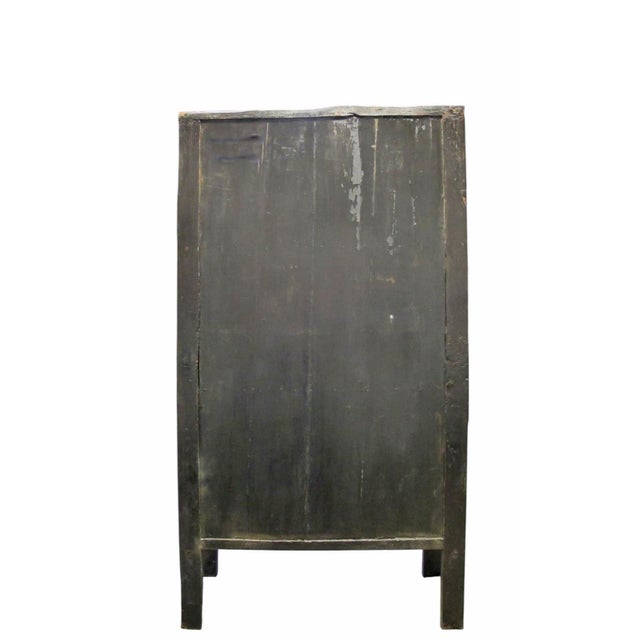 80" Inch High Chinoiserie-Style Red Elm Armoire For Sale - Image 12 of 12