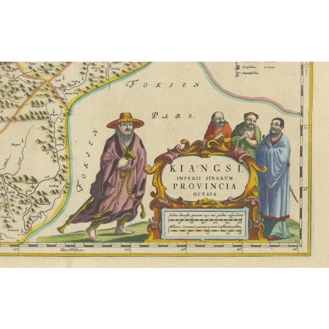 Antique Map of Jiangxi by Blaeu, 1655 For Sale - Image 4 of 6