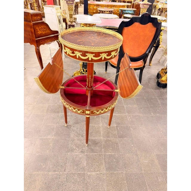 Vintage Two-Tier Mahogany Dessert Trolley on Casters For Sale - Image 10 of 10
