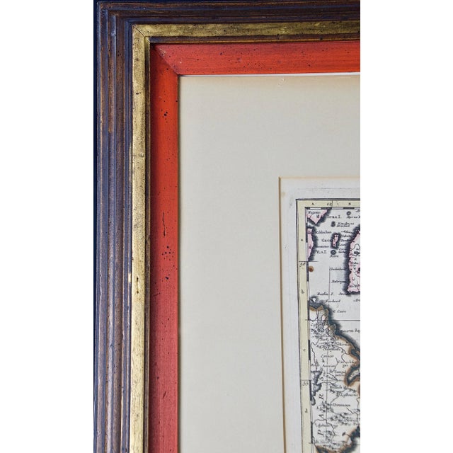 Traditional England and the British Isles: A Large 17th Century Hand-Colored Map by De Wit, 1680 For Sale - Image 3 of 11