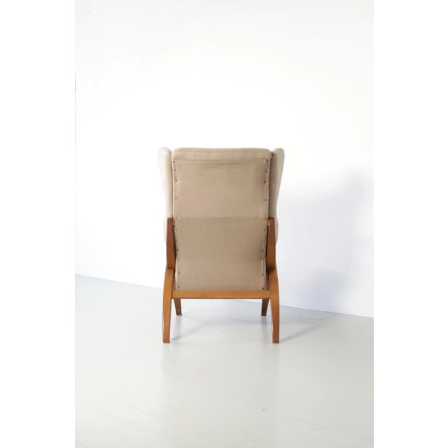 Wood Italian Fiorenza Armchair by Franco Albini for Arflex, 1952 For Sale - Image 7 of 17