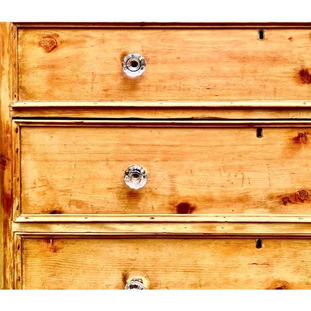 19th C. English Signed Scrubbed Pine Commode For Sale In New York - Image 6 of 12